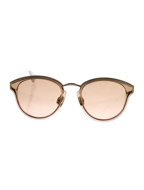 Christian Dior Nightfall 24swo Gold/white Mirrored Sunglasses 